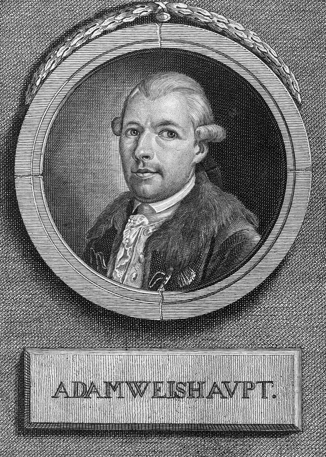 Historical portrait of Adam Weishaupt